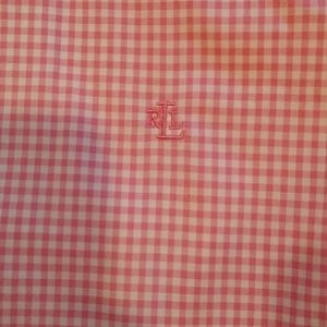 Pink checkered oxford shirt